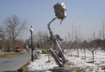 庭院薩克斯雕塑 公園西方樂隊雕塑 鍛造樂器雕塑