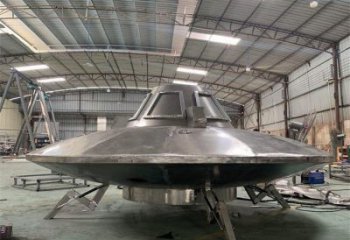 庭院飛碟雕塑 公園宇宙雕塑 鍛造飛船雕塑