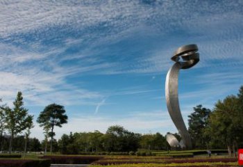 拉絲如意雕塑 鏤空創(chuàng)意雕塑 別墅區(qū)雕塑