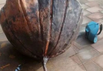異形蓮蓬雕塑 現(xiàn)代校園雕塑 校園植物雕塑