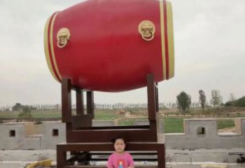 抽象戰(zhàn)鼓雕塑 啞光喜慶雕塑 室內(nèi)民族雕塑