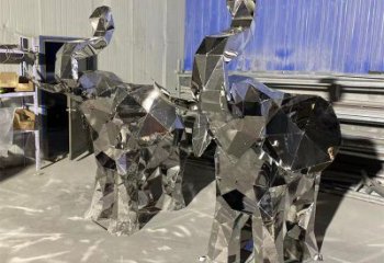 大象雕塑異型優(yōu)選，城市裝飾，展示鏡面大象雕塑定做