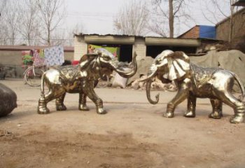 景觀大象雕塑供需，美陳雕塑，景觀銅大象雕塑承接