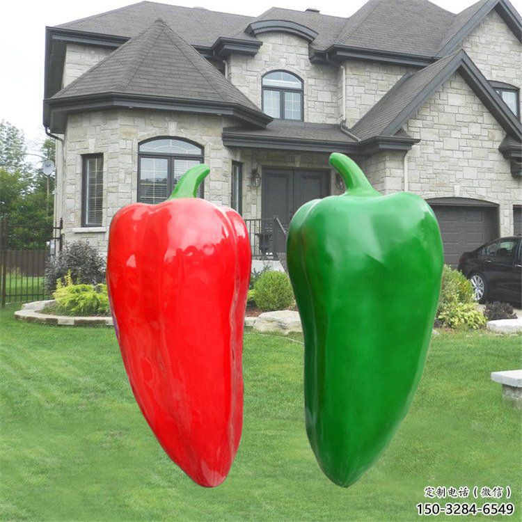果籃雕塑制造商，酒店擺件，軟裝辣椒果籃雕塑定制