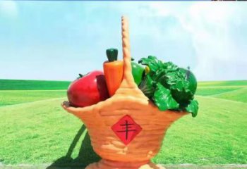果籃雕塑