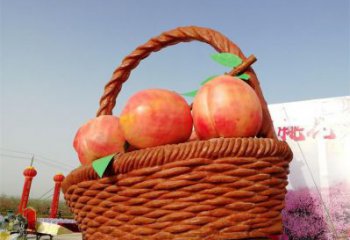 果籃雕塑供給，街道標識，鐵藝果籃雕塑供應