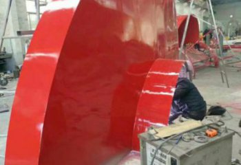 藝術花籃雕塑承接，景區案例，公園景觀不銹鋼花籃雕塑定制