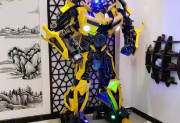 影視劇版機(jī)器人雕塑實景