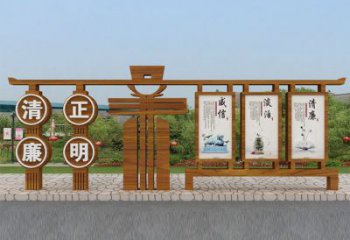 廉政宣傳欄雕塑，法治文化宣傳雕塑