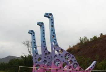 鏤空恐龍雕塑精選，露天雕塑，景觀烤漆恐龍雕塑訂做