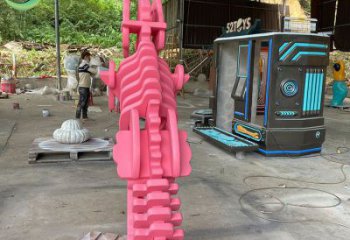 恐龍雕塑工廠選用，街道標(biāo)識(shí)，景觀恐龍骨架雕塑批發(fā)