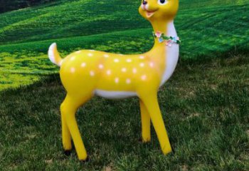 公園小鹿雕塑精選，室外軟裝，抽象卡通小鹿雕塑精選