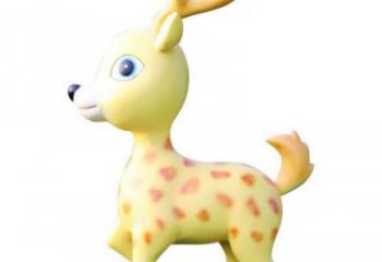 小鹿雕塑制作優(yōu)選，戶外雕塑，卡通小鹿雕塑優(yōu)選