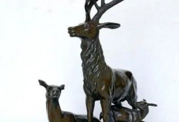 銅梅花鹿雕塑供需，多彩藝術，梅花鹿銅雕塑制造商