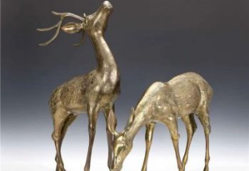 銅小鹿雕塑選用，景觀雕塑，鑄銅小鹿銅雕塑標準