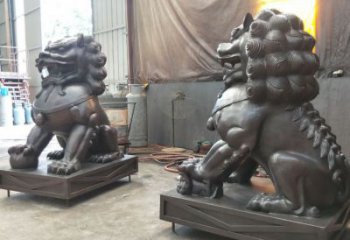 景區獅子雕塑通用，陸地擺件，各類蹲獅雕塑點擊