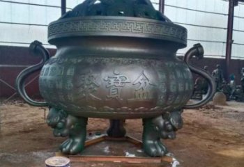 聚寶象形爐雕塑-鑄銅工藝制作