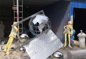 地球儀雕塑優選，多彩藝術，抽象筆記本地球儀雕塑選用