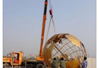 地球儀雕塑標準，彩鋼制作，烤漆地球儀雕塑廠家優價