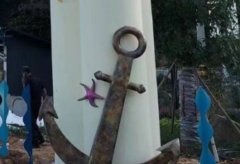 公園船錨雕塑