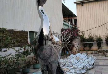 室外鳳凰雕塑展品，公園小品，不銹鋼鳳凰雕塑生產廠家