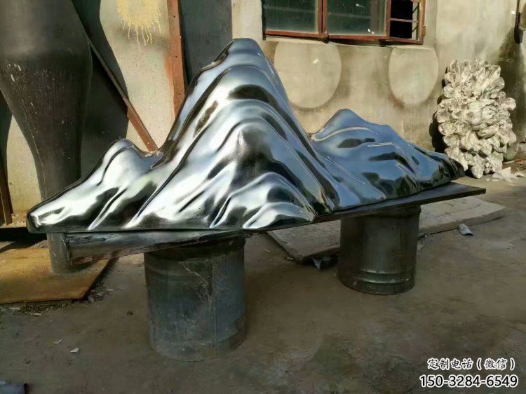 廣場(chǎng)假山雕塑，公園水景雕塑，抽象效果