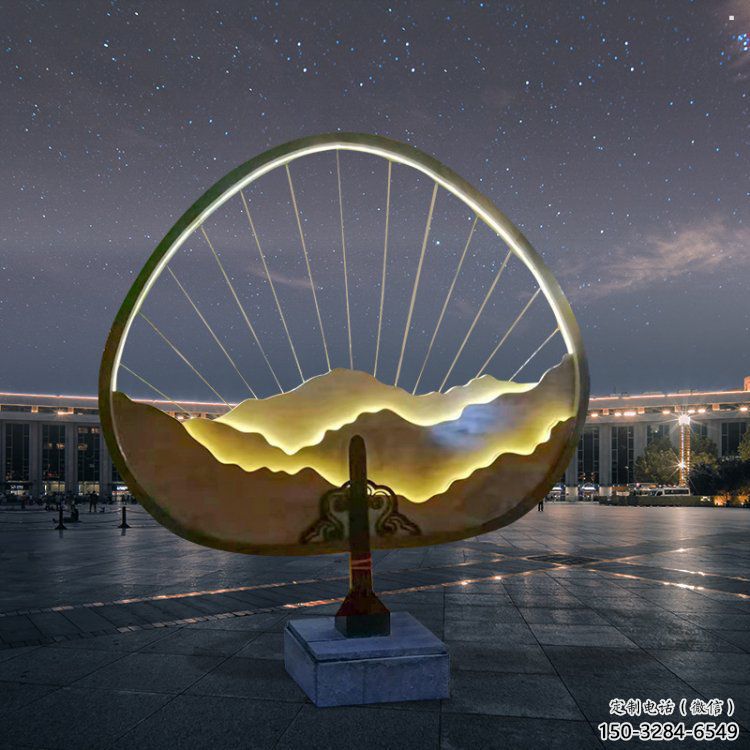 假山燈光雕塑，標識雕塑，假山雕塑生產廠家