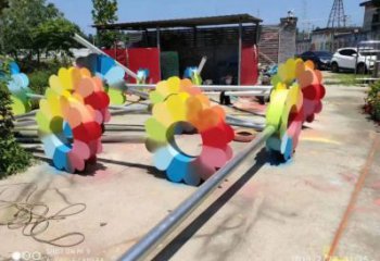 杏花雕塑定價，烤漆工藝，不銹鋼杏花雕塑制作廠家