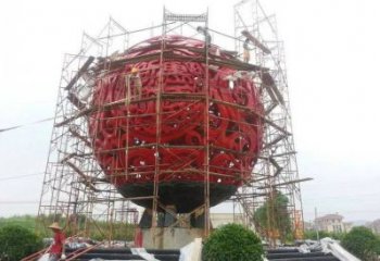 圓球雕塑精選，景區(qū)雕塑，景觀烤漆圓球雕塑廠家