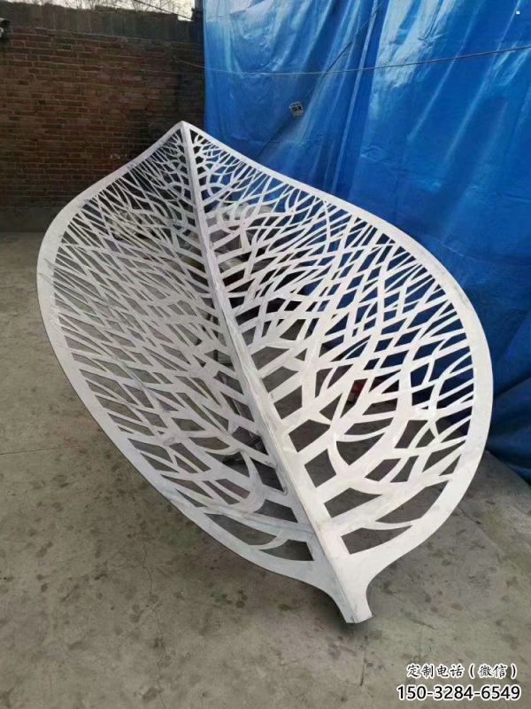 樹葉雕塑定做，標識雕塑，鏤空樹葉雕塑選定