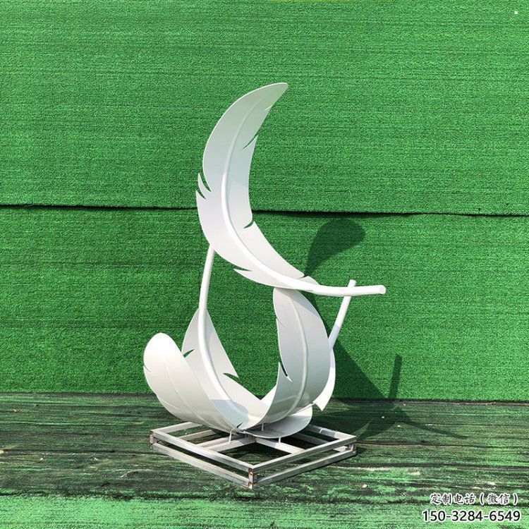 雕塑羽毛景觀制造，街景小品，景觀烤漆羽毛雕塑優價