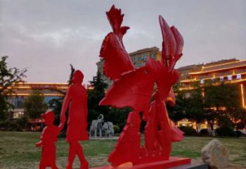 景觀楓葉雕塑廠家，烤漆工藝，烤漆楓葉雕塑承接