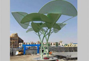 鏤空樹雕塑制造商，城市雕塑，烤漆鏤空樹雕塑定制