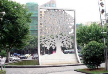 鏤空樹雕塑常用，景觀概念，鏤空剪紙樹雕塑生產廠家
