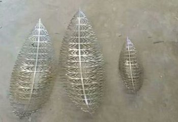 制造鏤空樹葉雕塑廠家，鋼管組合，鏡面鏤空樹葉雕塑常用