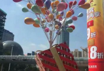氣球樹雕塑定價，景區雕塑，玻璃鋼氣球樹雕塑生產商
