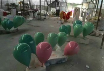 氣球樹雕塑精選，美陳雕塑，玻璃鋼氣球樹雕塑觀賞型