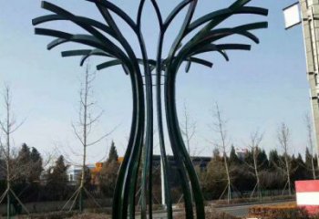大型樹干雕塑選用，街道標識，不銹鋼樹干雕塑常用