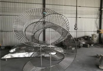 圓環雕塑批發，靜態雕塑，主題鏤空圓環雕塑標準