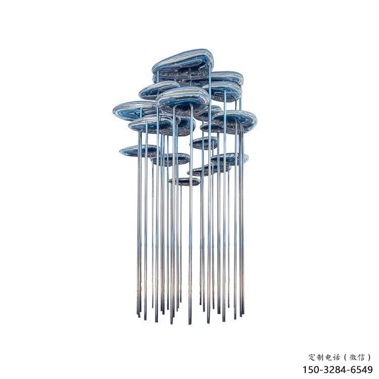 祥云雕塑制作，園林裝飾，建筑不銹鋼祥云雕塑廠家