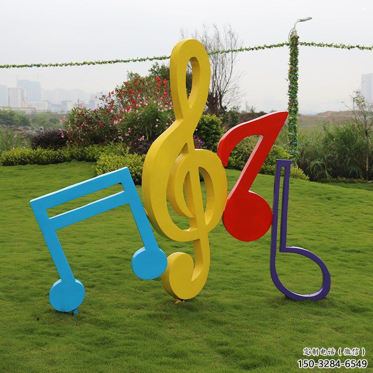 音樂(lè)符號(hào)雕塑選定，拉絲工藝，景觀音樂(lè)符號(hào)雕塑預(yù)定