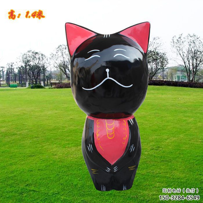 宣城廣場小貓雕塑，動物擺件，仿古工藝