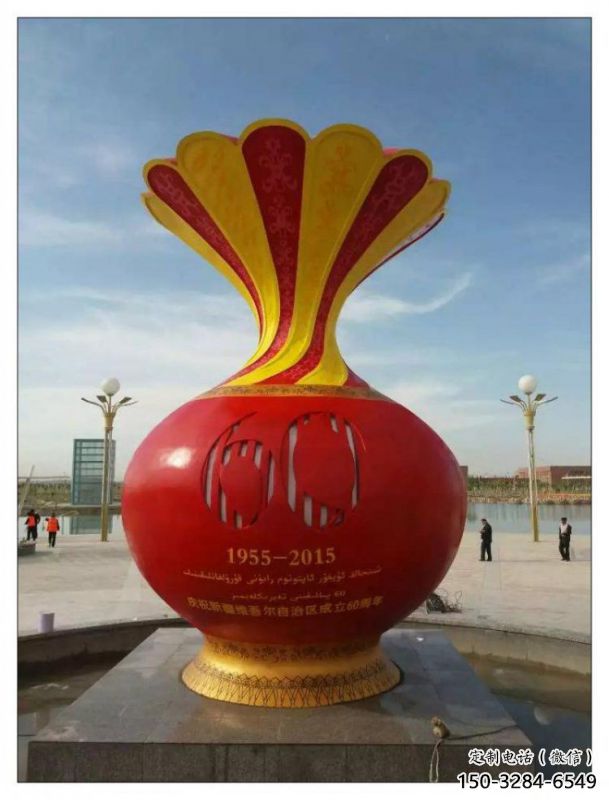 漳州花瓶雕塑工廠選用，街道標(biāo)識，玻璃鋼花瓶雕塑批發(fā)