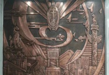 廣場浮雕定價，村標概念，鍛銅浮雕廠家選用