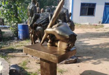 花溪手握鋼筆雕塑，街道標(biāo)識(shí)，玻璃鋼手握鋼筆雕塑廠家