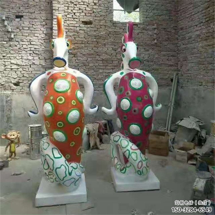 遵義幼兒園河馬雕塑，動漫文化雕塑，卡通動物制作