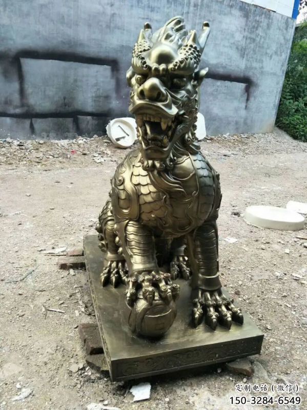 秦皇島校園麒麟雕塑，拉絲海洋雕塑，卡通主題