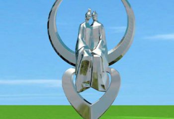 南明創(chuàng)意牛郎織女雕塑