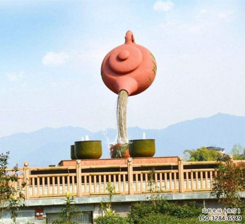 哈爾濱公園天壺雕塑工廠，不銹鋼材質，圓雕形式