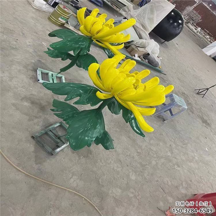 黑河景區菊花雕塑優選，圓雕體系，城市菊花雕塑選定